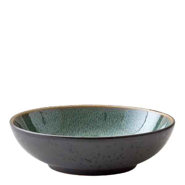 Pastaskål 20 cm svart/grønn