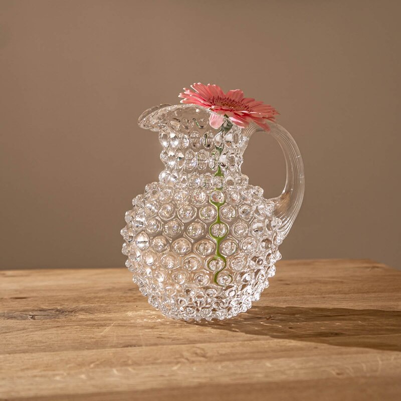 Hobnail karaffel 1L crystal
