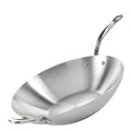 Wokpanne 32 cm rustfritt stål