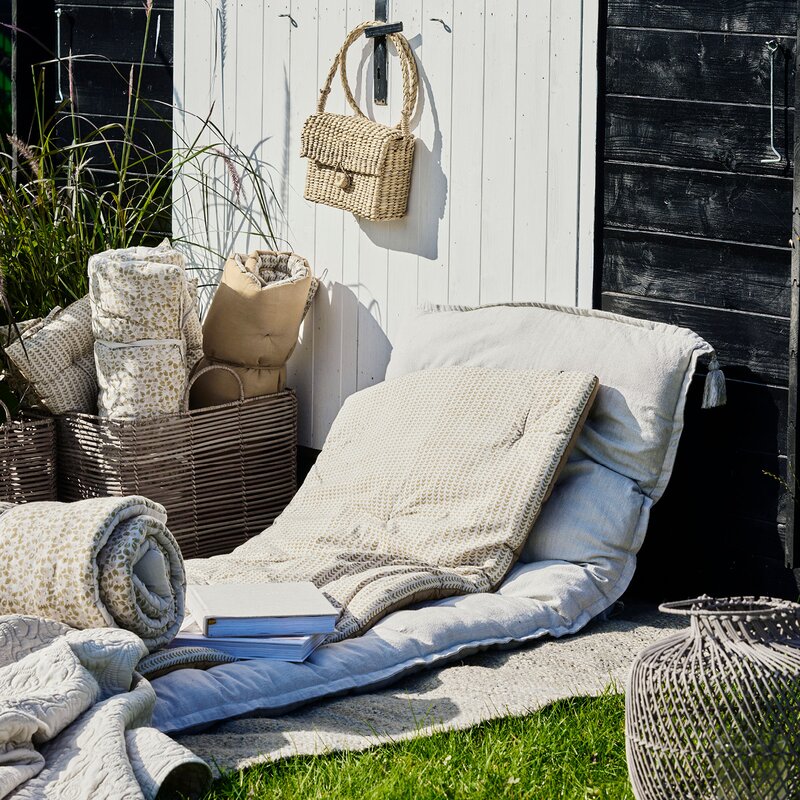 Ivenne sittepute/madrass 180x70 cm oker