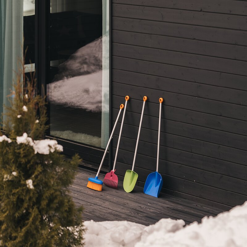 MyFirst Fiskars hagesett spade og rive til barn rød/grønn