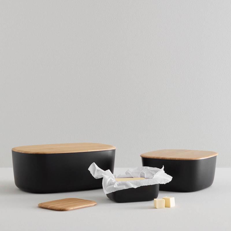 BOX-IT brødboks 23 cm svart