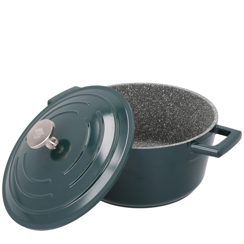 Cast Aluminium gryte 2,5L 21 cm hunter green