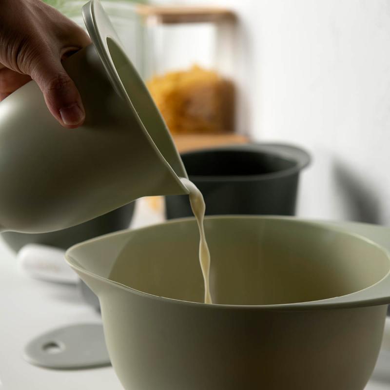 bAYk bakebolle 1,3, 2, 3L 3 stk mint, oliven, grønngrå