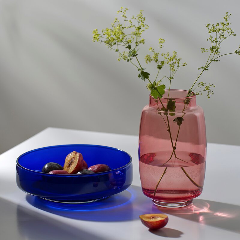 Olivia fat 26 cm blå