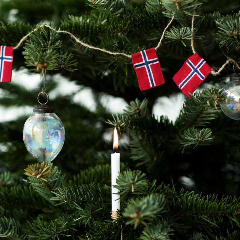 Nordic way flaggrekke små flagg 3 m