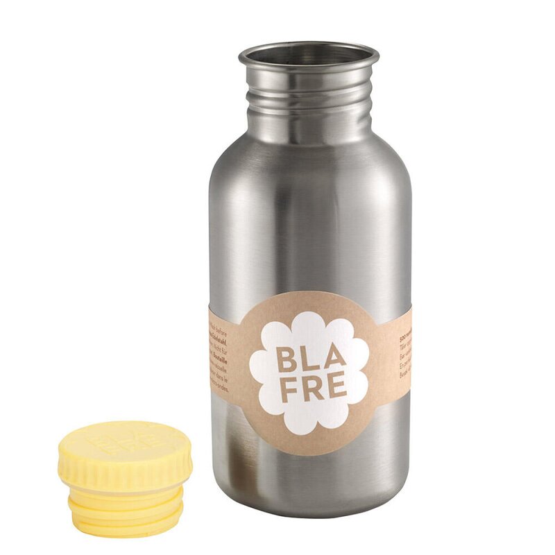 Stålflaske 500 ml lys gul