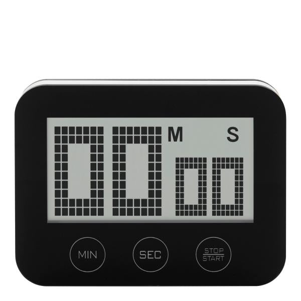 Digital timer stål svart