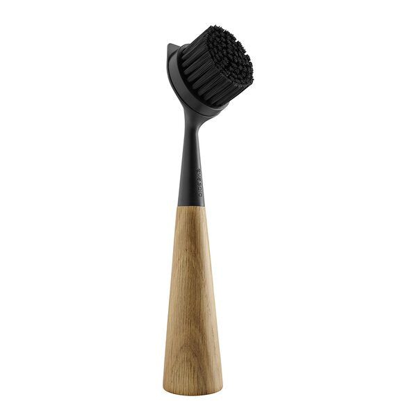 Oppvaskbørste 23 cm eik/svart