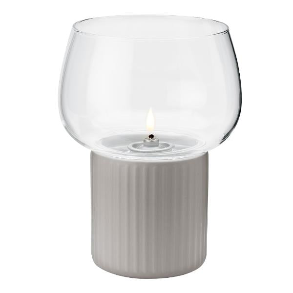 Hygge hurricane lyslykt grå