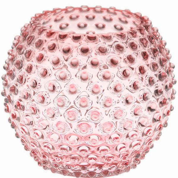 Hobnail vase 18 cm rosaline