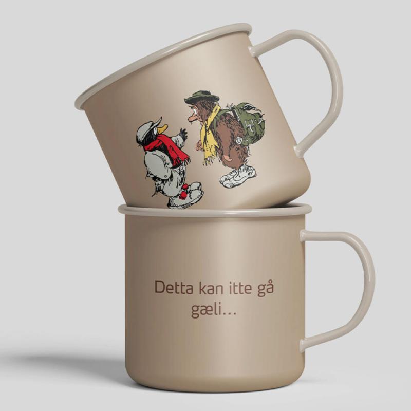 Ludvig & Solan emaljekopp 25 cl Samtalen beige