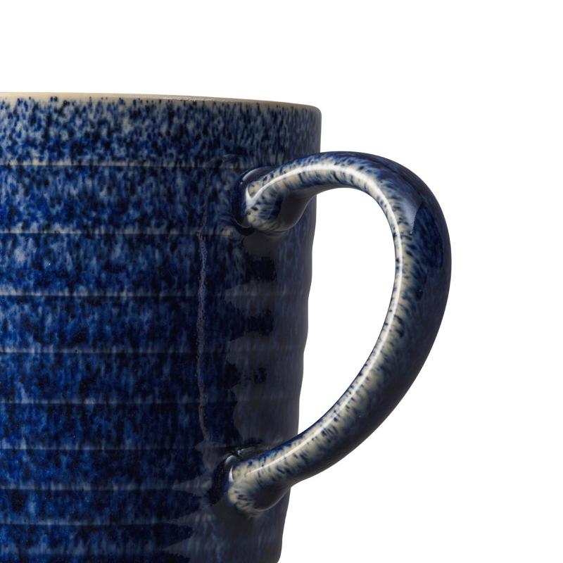Studio Blue Cobalt/Pebble riflet krus 40 cl