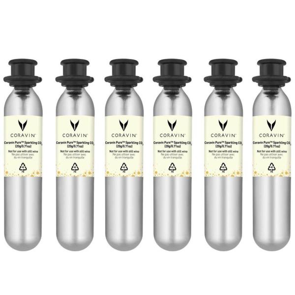 Pure Sparkling CO2-kapsler 6 stk 20g/27 ml