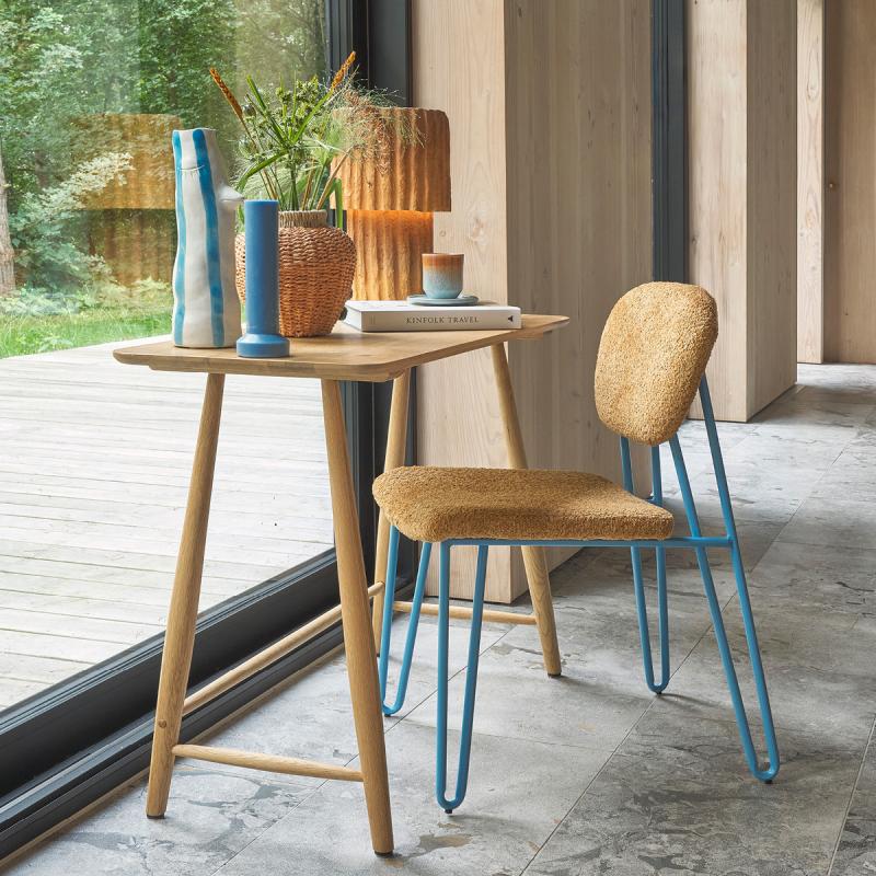 Styles vase m/ nebb og øyevipper 34 cm blå