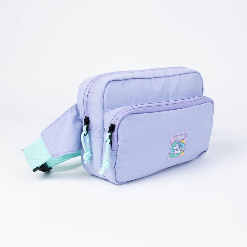 Mummi retro mageveske 25x15 cm Mummitroll på eventyr lilla