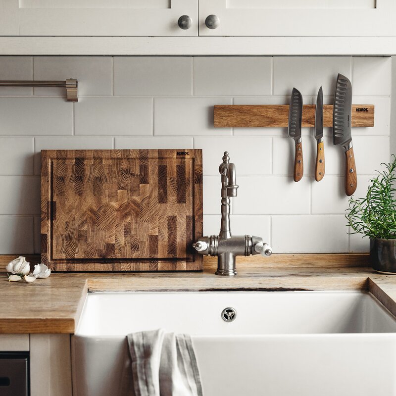 Serveringsbrett 21x55 cm eik