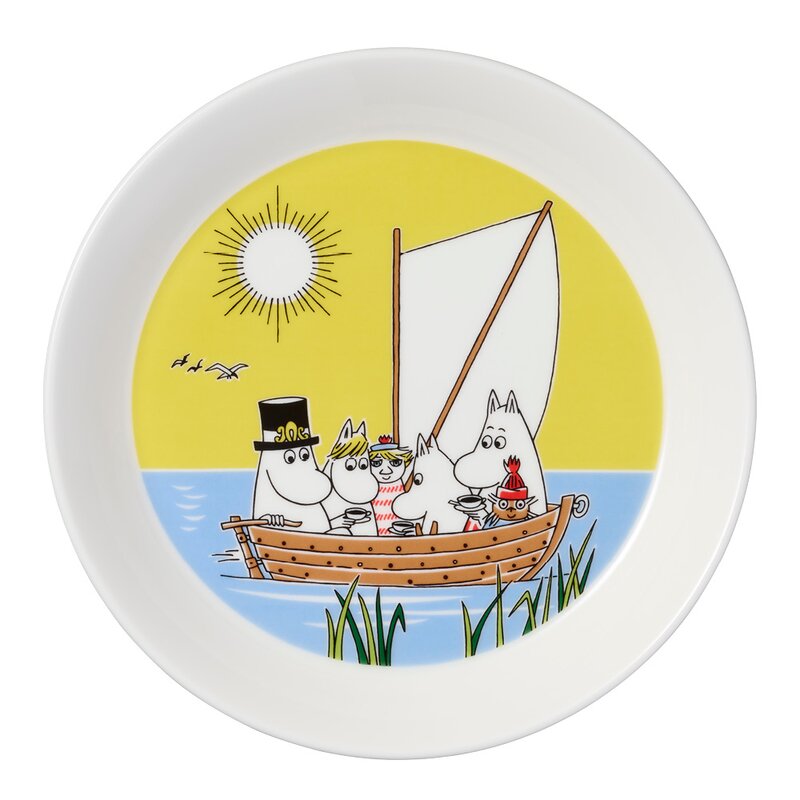Mummi asjett 19 cm 2 stk vinterbål & seiltur 2024