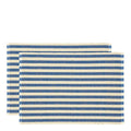 Statement Stripe spisebrikke 33x48 cm 2 stk blue