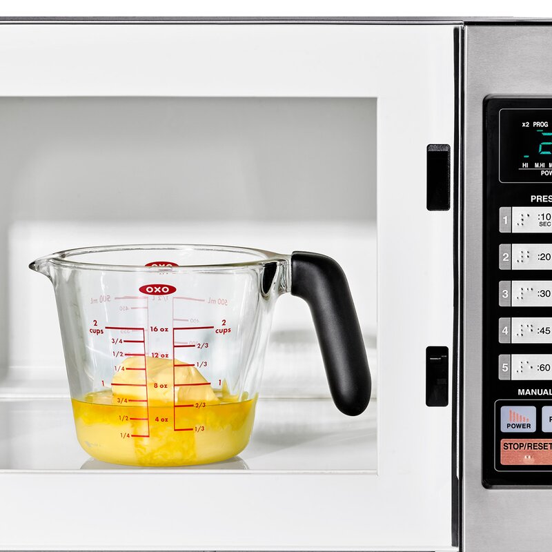Målebeger m/lokk 0,5L glass