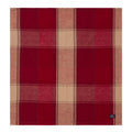 Rutete servietter lin/bomull 50x50 cm rød/beige