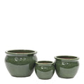 Blanka blomsterkrukke 17/23/29 cm 3 stk irish green
