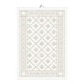 Åttebladrose håndkle 35x50 cm beige