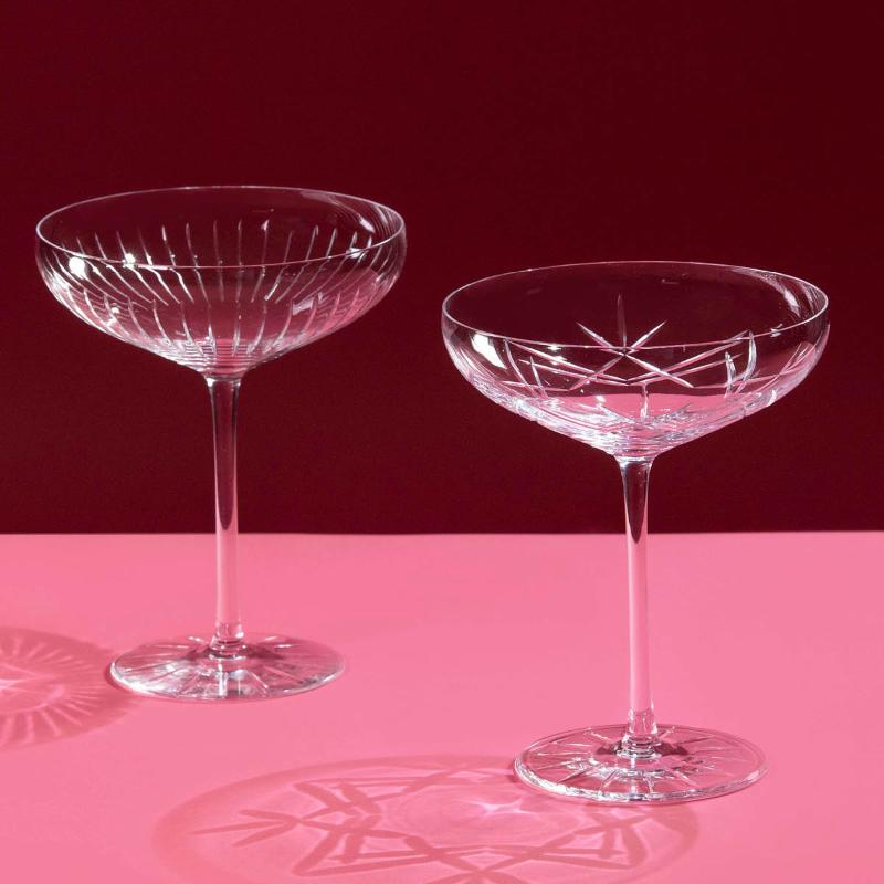 Alba champagneskål 27 cl fine line clear