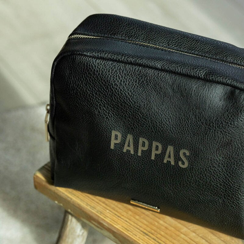 Toalettmappe pappas 24x20x10 cm svart