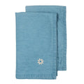 Eden denim serviett 45x45 cm 2 stk blå