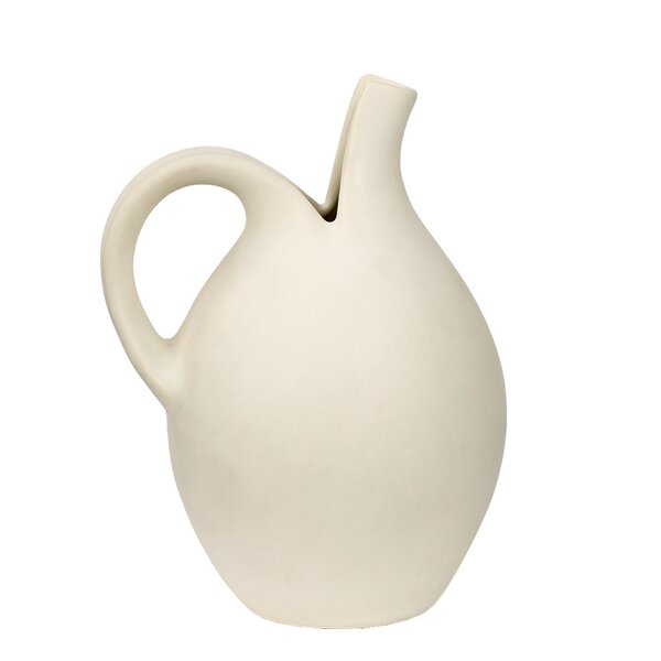 Spaltekannen original versjon vannkanne/vase 18 cm hvit