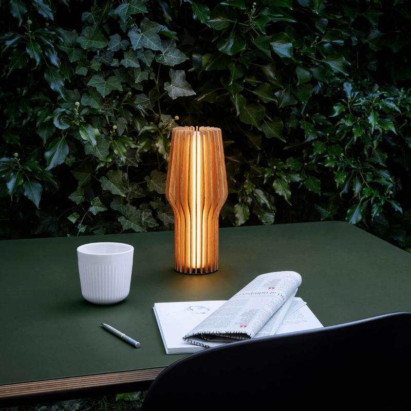 Radiant LED batteri lampe oak