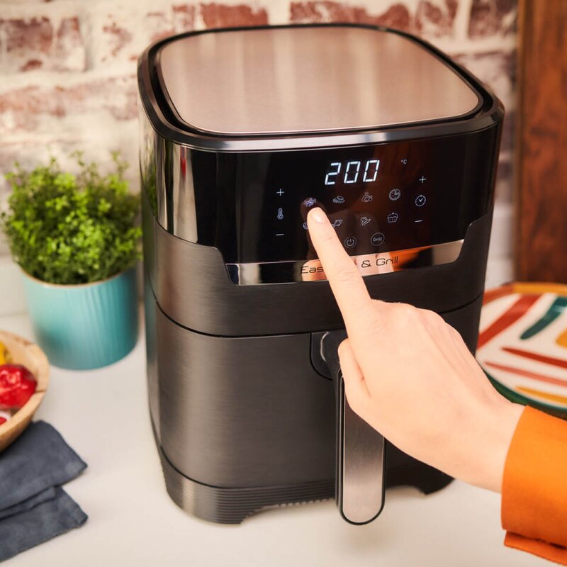 Easy Fry Precision AG5058S0 airfryer 2-i-1 svart