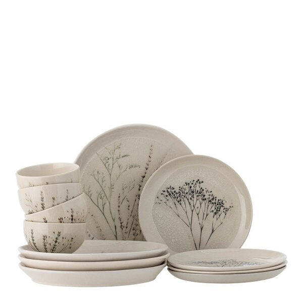 Bea servisesett 12 deler natur