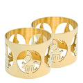 Hilke x Mummi serviettringer 5 cm 2 stk Mummimamma messing