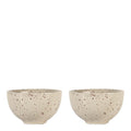 Ditte skål 12x7 cm 2 stk beige/burgunder