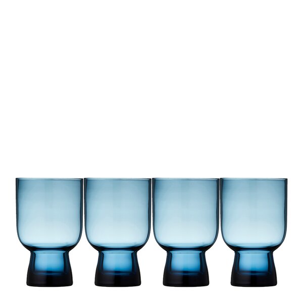Sorrento vannglass 30 cl 4 stk blå