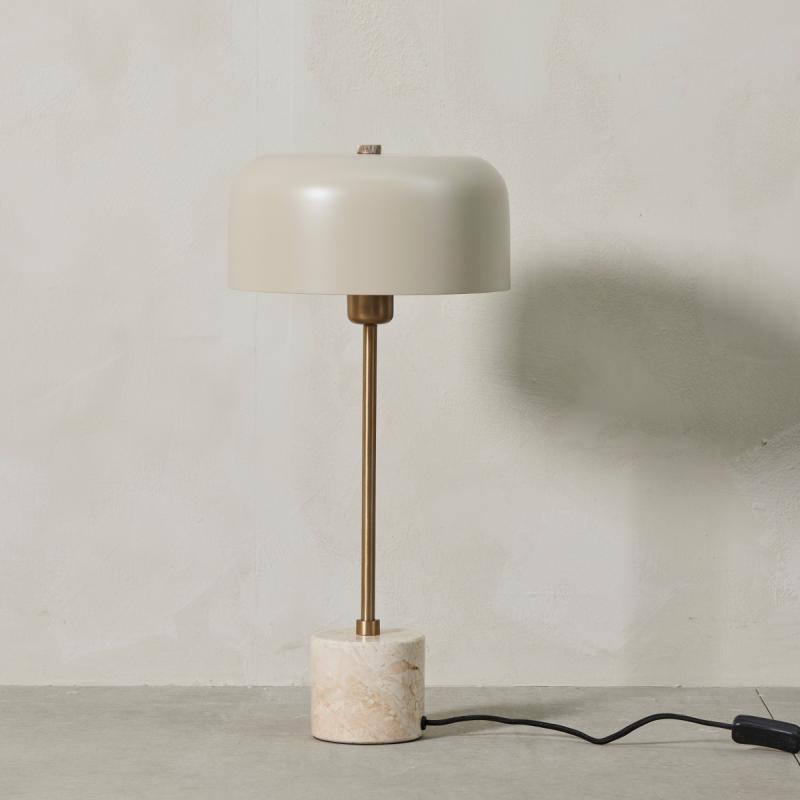Sofillia bordlampe 53 cm sand/lys gull