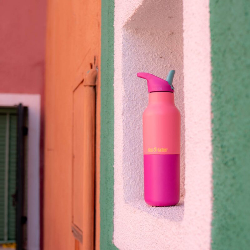 Rise termoflaske 0,47L med sportslokk Pink Lemonade Kaleidoscope