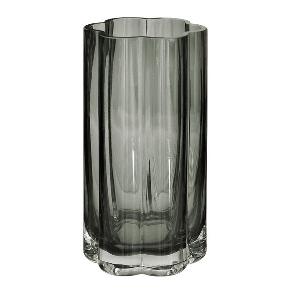 Hanami glassvase 9x18 cm røykgrå