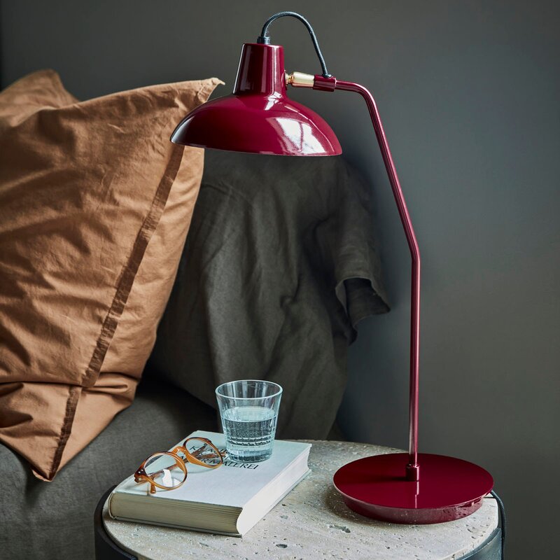 Desk bordlampe 34x50 cm rød