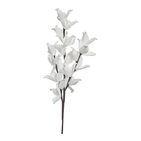 Happia dekorasjonsblomst 91 cm hvit