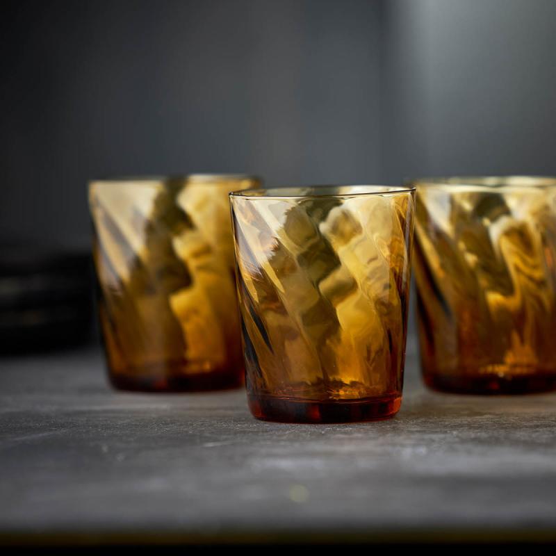Vienna vannglass 30 cl 4 stk amber