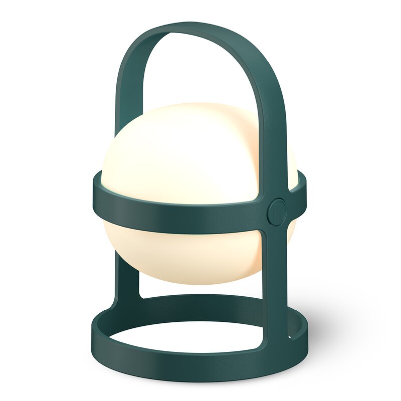 Soft spot solar circular lampe 25 cm forest green