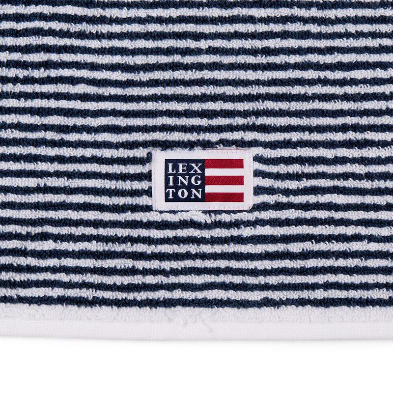 Original håndkle 70x130 cm stripet hvit/navy