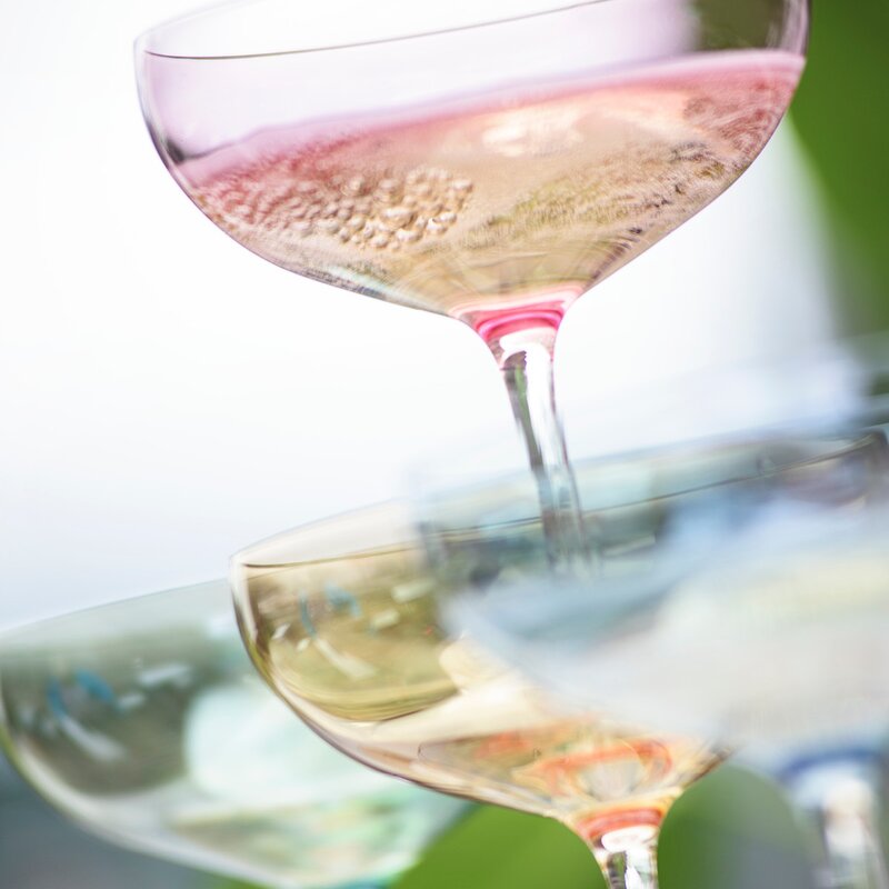 Happy champagneglass 28 cl gull