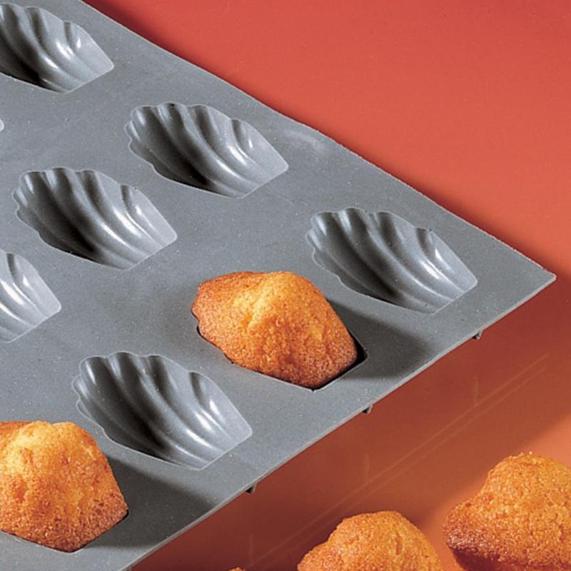 Elastomoule bakeform for 9 madeleine grå