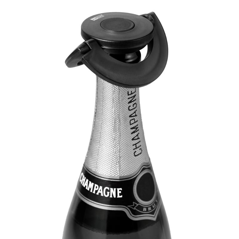 Champagnestopper 8 cm svart plast