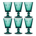Abeille vinglass 24 cl 6 stk smaragdgrønn