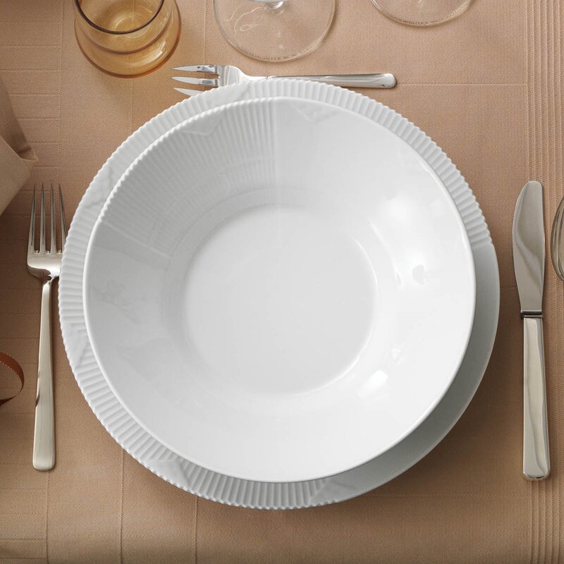 White Elements tallerken flat 28 cm